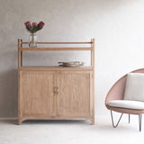 Vintage Sideboard with Shelves | Natural