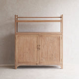 Vintage Sideboard with Shelves | Natural