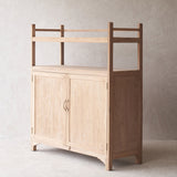 Vintage Sideboard with Shelves | Natural