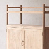 Vintage Sideboard with Shelves | Natural