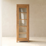Vintage Tall Slim Cabinet | Natural