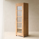 Vintage Tall Slim Cabinet | Natural