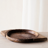 Vintage Wooden Parat Bowl - Dark