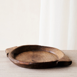 Vintage Wooden Parat Bowl - Dark