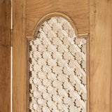 Vintage Jali Room Divider | 4 Panels - Natural