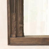 Vintage Teak Carved Mirror | Dark Brown | No. 3