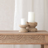 Vintage Binjani Candle Holder - Round
