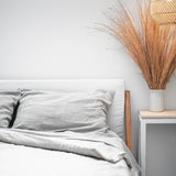 Linen Fitted Sheet Set | Smoke Grey (King Size) - Originals Furniture