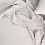 Linen Fitted Sheet Set | Smoke Grey (King Size) - Originals Furniture