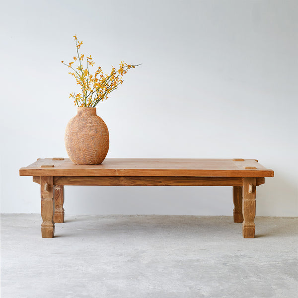 Weaving Coffee Table | Recycled - Natural (Approx. 154cm)