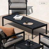 Jack Outdoor Coffee Table | Teak - Black
