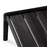 Jack Outdoor Side Table | Teak - Black (54cm)