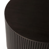 Roller Max Side Table | Mahogany - Dark Brown (40cm)