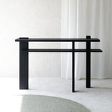Abstract Console | Teak - Black (133cm) - Originals Furniture