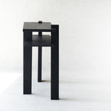 Abstract Console | Teak - Black (133cm)