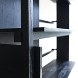 Abstract Rack | Teak - Black (210cm)