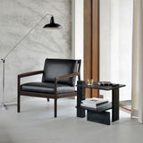 Abstract Side Table | Teak - Black (56cm) - Originals Furniture