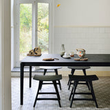 Ethnicraft Black Oak Bok Dining Table from Originals Furniture Singapore