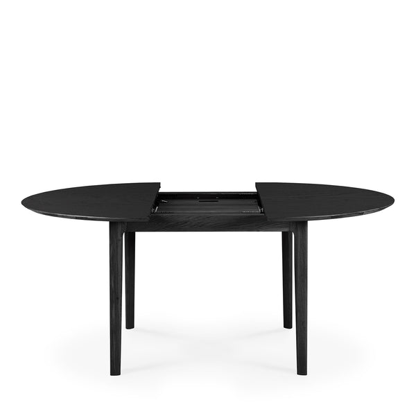 Bok Extendable Round Dining Table | Oak - Black
