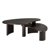 Ethnicraft boomerang mahogany coffee tables - Originals Furniture Singapore
