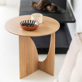 Geometric Side Table | Oak - Natural - Originals Furniture