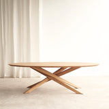Mikado oval oak coffee table - Originals Furniture Singapore