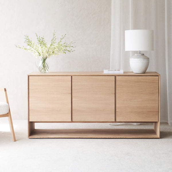 Ethnicraft Nordic Oak Sideboard 3 Doors from Originals Furniture Singapore