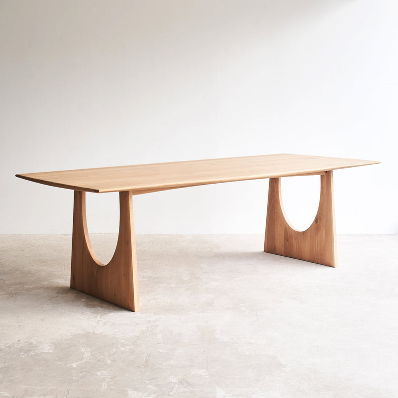 Ethnicraft Oak Natural Geometric Dining Table from Originals Furniture Singapore