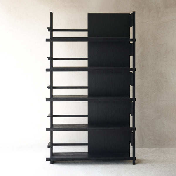 Abstract Rack | Teak - Black (210cm)