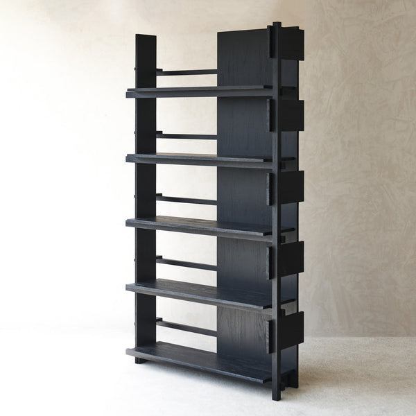 Abstract Rack | Teak - Black (210cm)