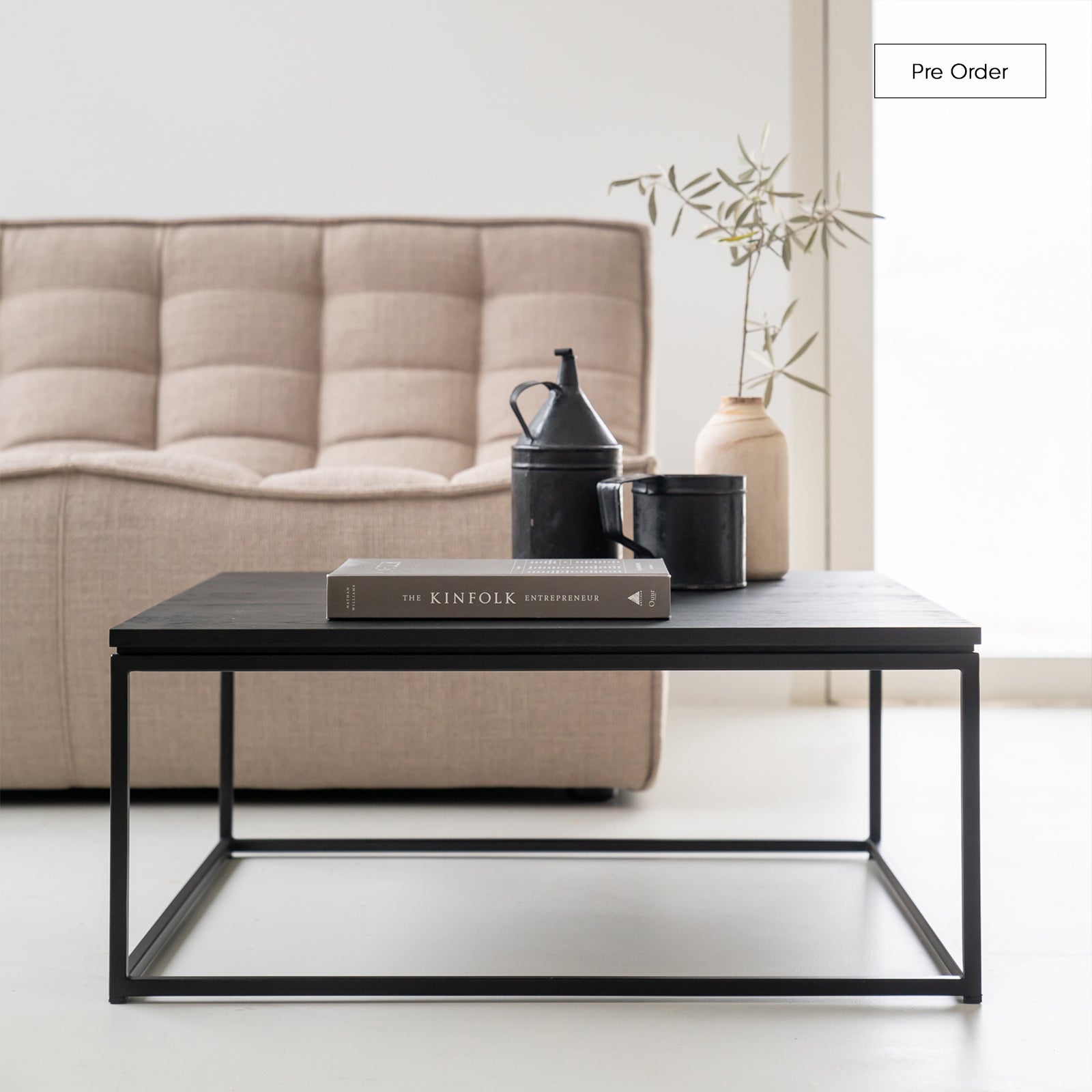 Thin discount black table