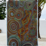 Cotton Throw | Blue Ocean (220cm)