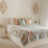 Cotton Throw | Blue Ocean (220cm)