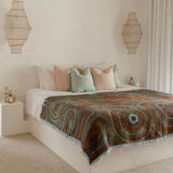 Cotton Throw | Blue Ocean (220cm)