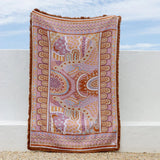 Cotton Throw | Pink Alkira (220cm)