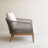 Avalon Outdoor Armchair | Teak Frame - Marble (90cm)