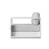 Hayman Outdoor Armchair | White Frame - Grey (100cm) - Originals Furniture