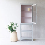 Vintage Large Cabinet with Shelves | Pewter