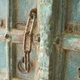 Vintage Teak Door | Bluewash