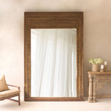 Vintage Teak Mirror | Natural