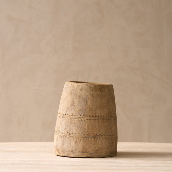 Vintage Wooden Pot
