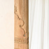 Vintage Carved Teak Mirror