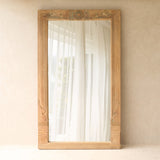 Vintage Carved Teak Mirror