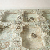 Vintage Teak Dining Table | Whitewashed Mint