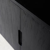 Java Bookcase | Old Teak - Black (100cm)