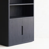 Java Bookcase | Old Teak - Black (100cm) - Originals Furniture