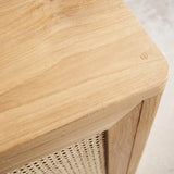 Bromo Rattan Sideboard | 4 Doors - Old Teak Natural (200cm)