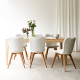 Catalina Teak Java Dining Table | Whitewash