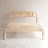 Plough Bed Frame | Teak - Whitewash