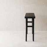 Roca Rustic Console | Old Teak - Black (150cm)